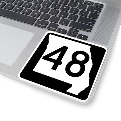 MO-48 (Missouri) (Road Sign) STICKER Vinyl Kiss-Cut Decal