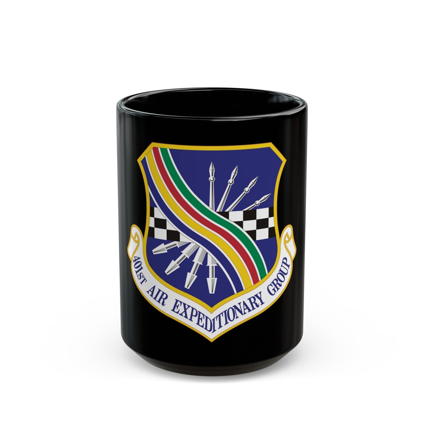 401st Air Expeditionary Group (U.S. Air Force) Black Coffee Mug-15oz-The Sticker Space