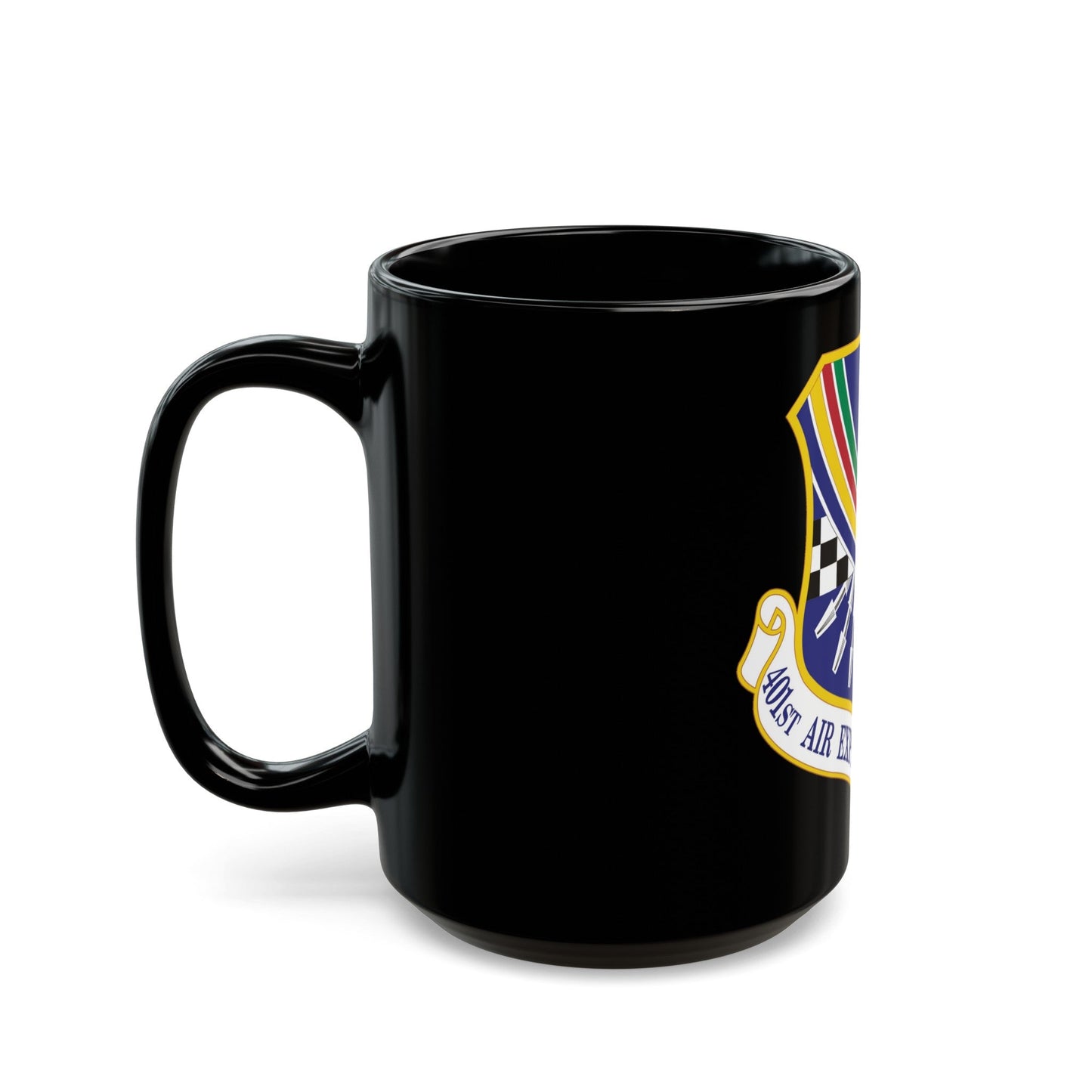 401st Air Expeditionary Group (U.S. Air Force) Black Coffee Mug-The Sticker Space