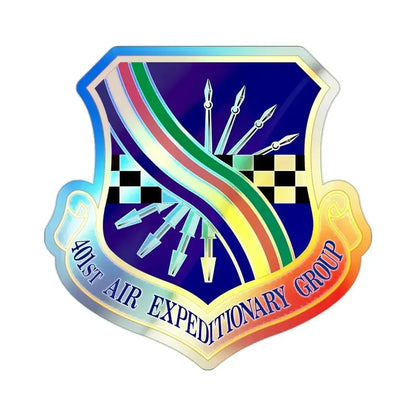 401st Air Expeditionary Group (U.S. Air Force) Holographic STICKER Die-Cut Vinyl Decal 2 Inch Holographic - The Sticker Space