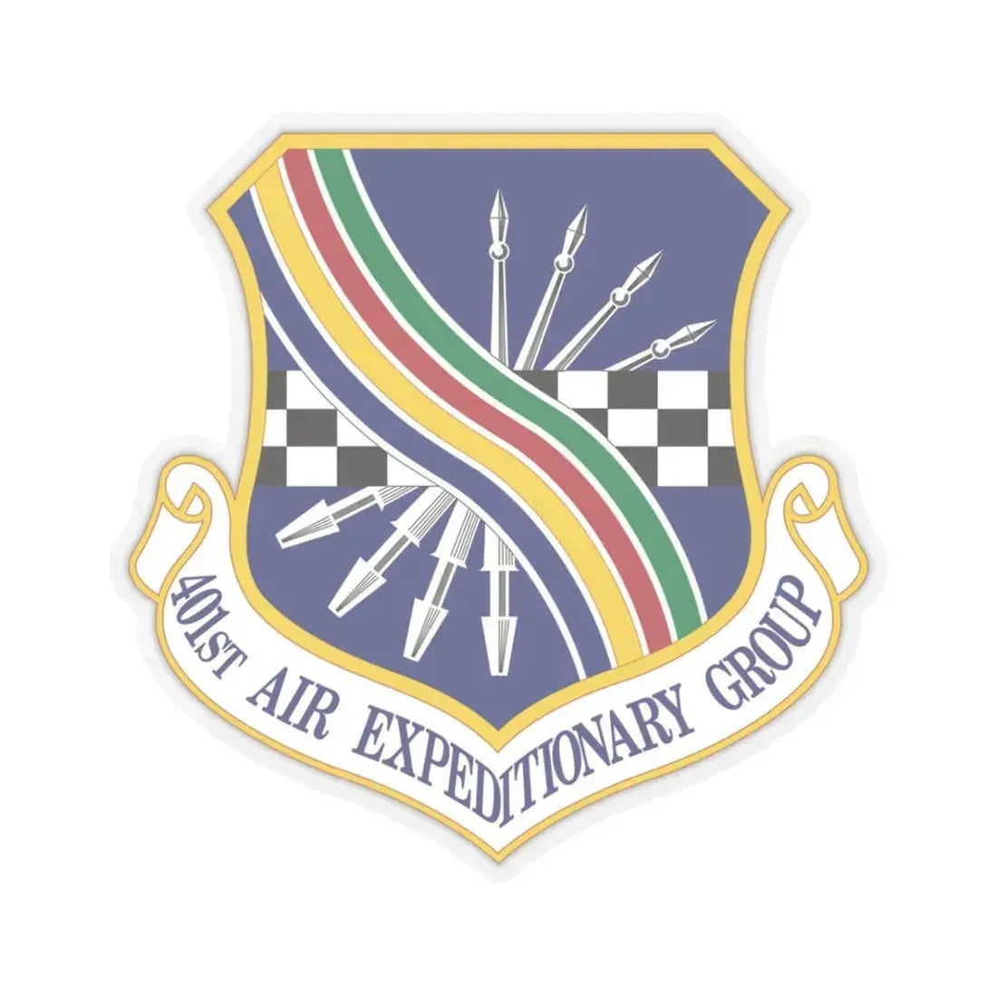 401st Air Expeditionary Group (U.S. Air Force) STICKER Vinyl Kiss-Cut Decal 3 Inch Transparent - The Sticker Space