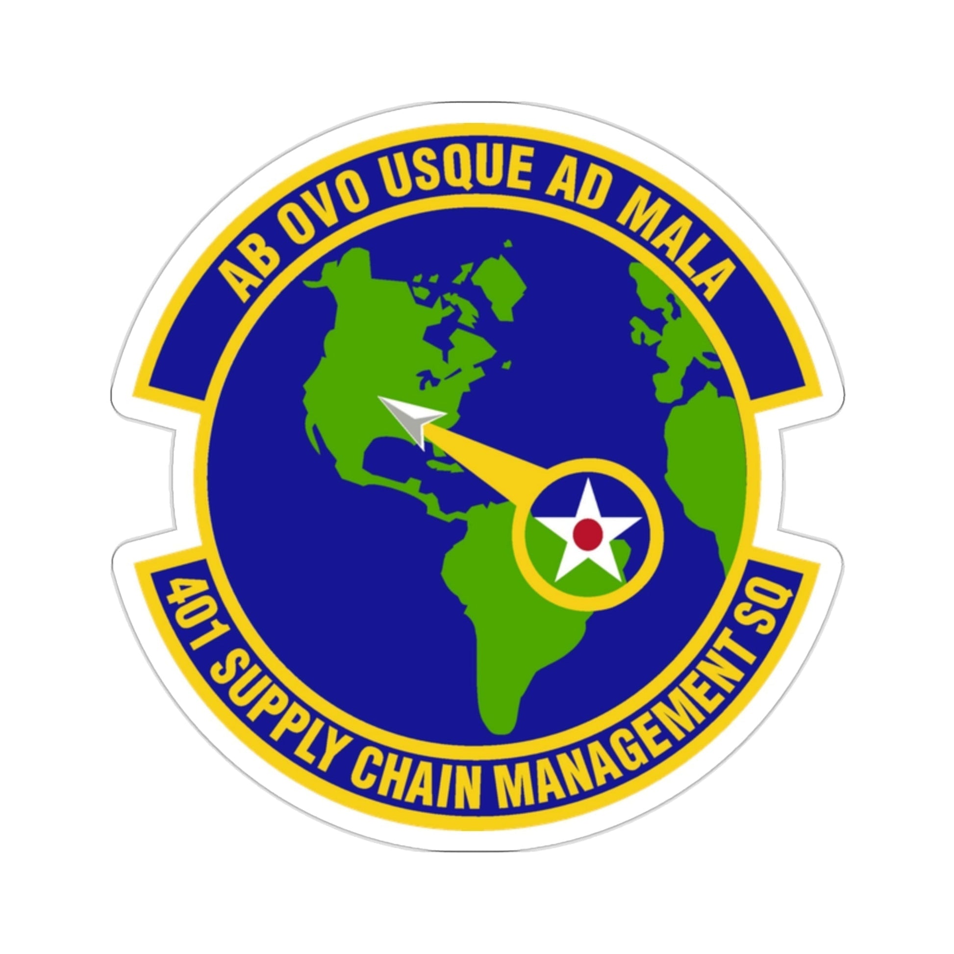 401st Supply Chain Management Squadron (U.S. Air Force) STICKER Vinyl Die-Cut Decal-2 Inch-The Sticker Space