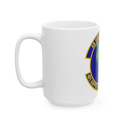 401st Supply Chain Management Squadron (U.S. Air Force) White Coffee Mug-The Sticker Space