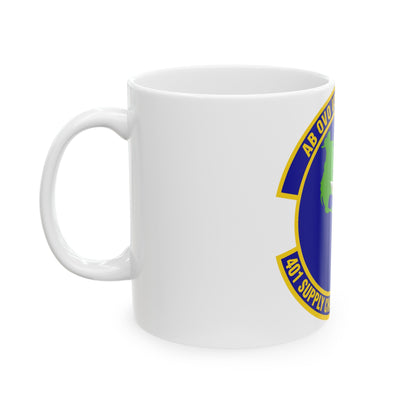 401st Supply Chain Management Squadron (U.S. Air Force) White Coffee Mug-The Sticker Space