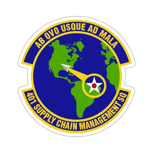 401st Supply Chain Management Squadron (U.S. Air Force) STICKER Vinyl Die-Cut Decal 6 Inch - The Sticker Space