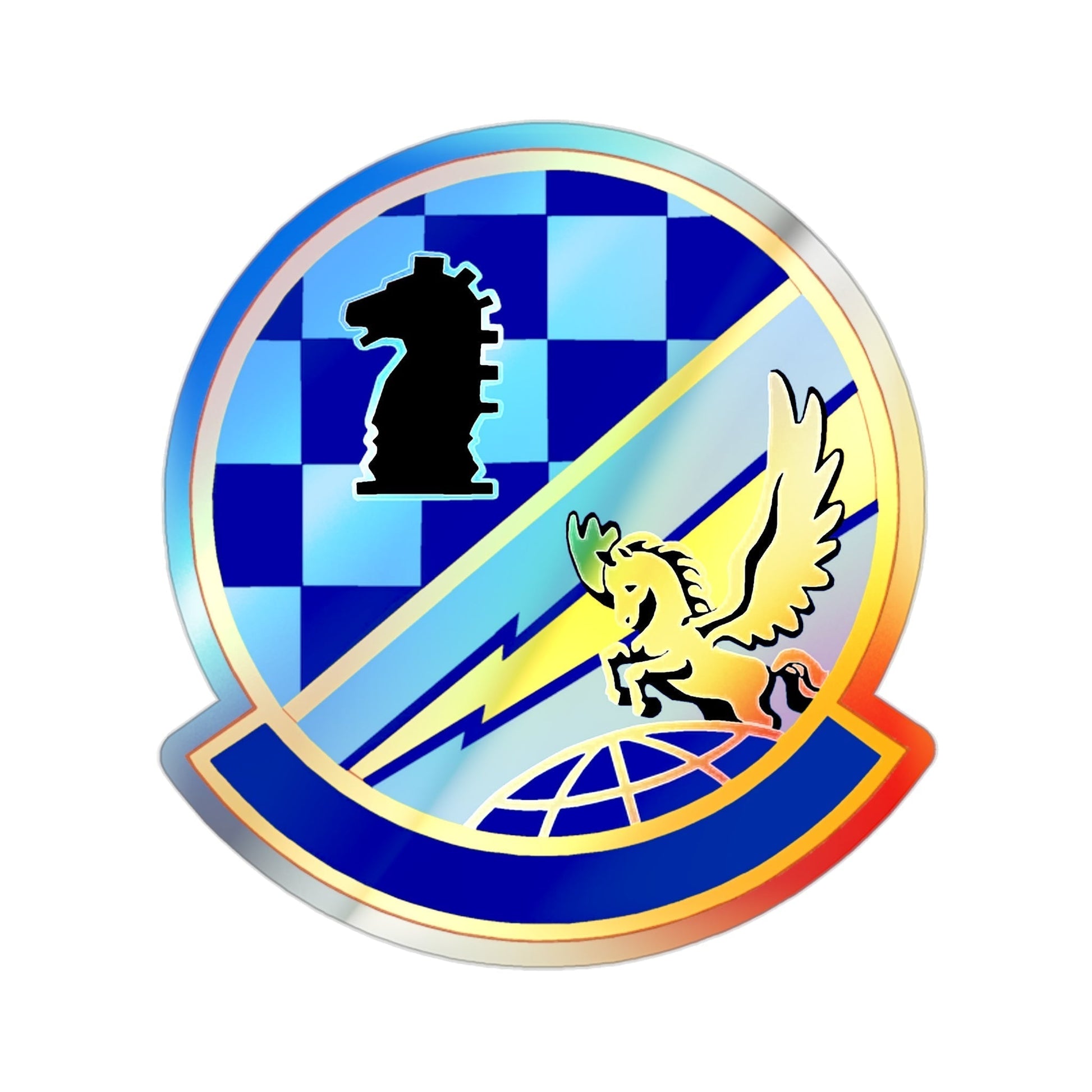 402 Intelligence Squadron AFISRA (U.S. Air Force) Holographic STICKER Die-Cut Vinyl Decal-2 Inch-The Sticker Space