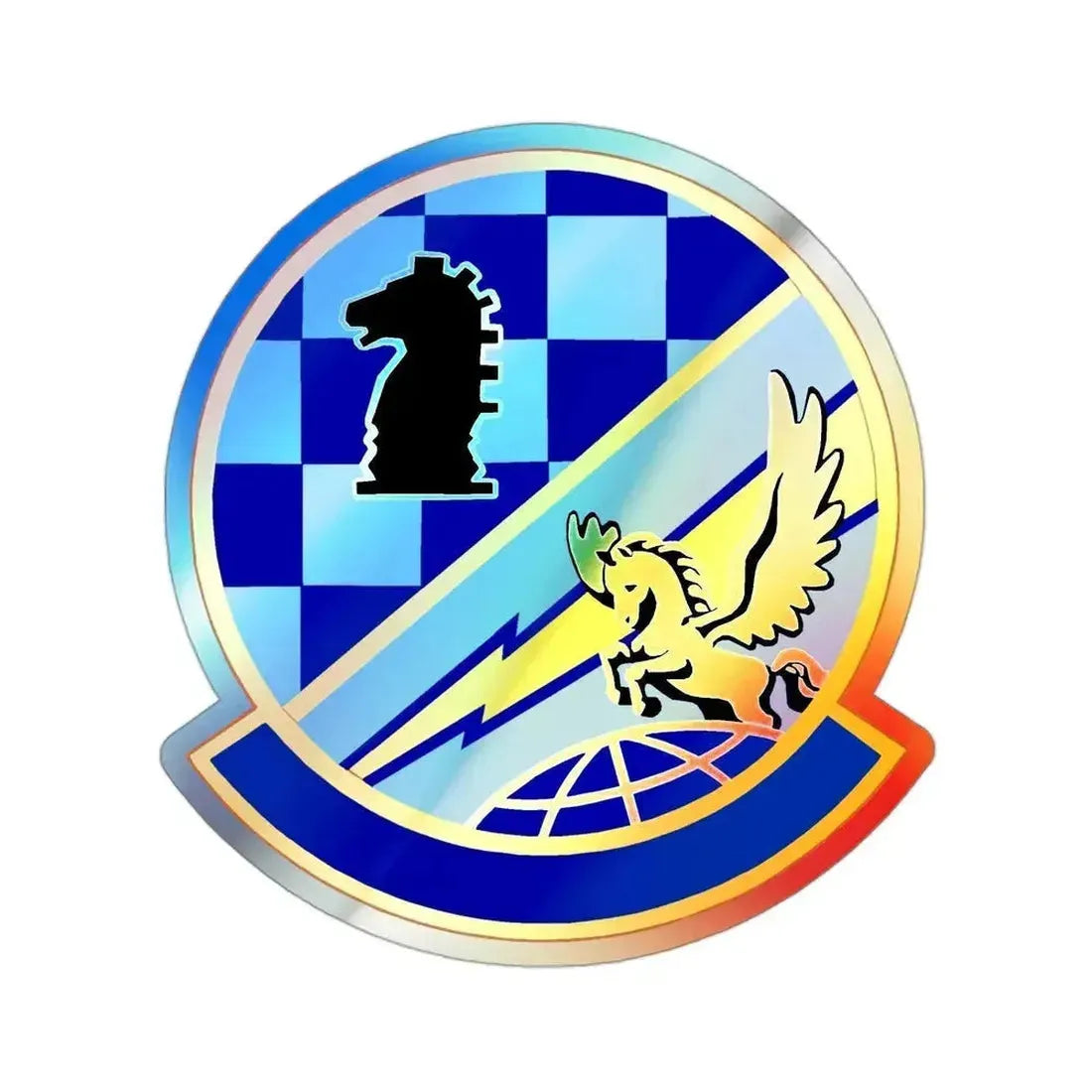 402 Intelligence Squadron AFISRA (U.S. Air Force) Holographic STICKER Die-Cut Vinyl Decal 3 Inch Holographic - The Sticker Space
