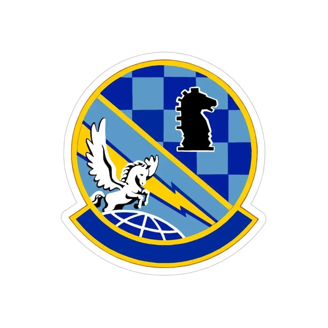 402 Intelligence Squadron AFISRA (U.S. Air Force) REVERSE PRINT Transparent Die-Cut STICKER 4 Inch Die-Cut Transparent - The Sticker Space