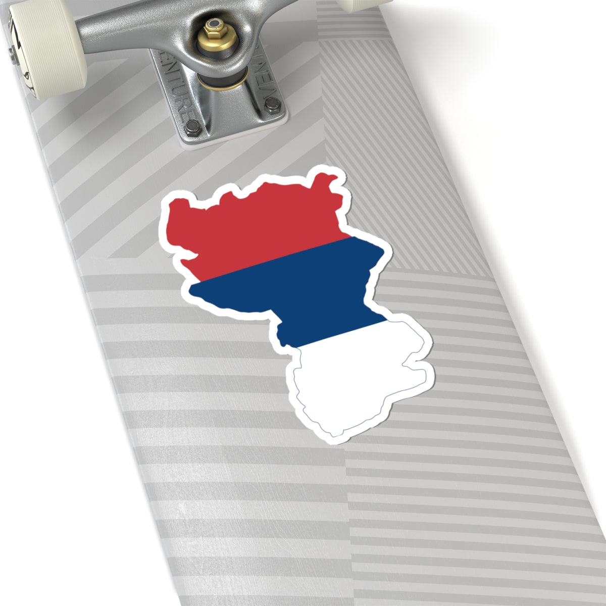 Flag-map of Kingdom of Serbia (Serbia) STICKER Vinyl Kiss-Cut Decal