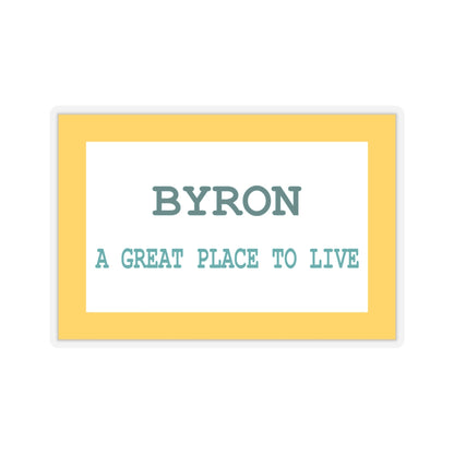 Flag of Byron, Wyoming - STICKER Vinyl Kiss-Cut Decal