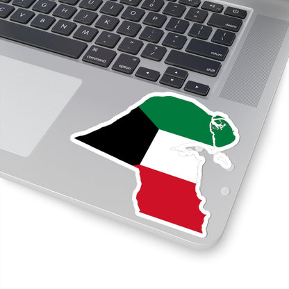 Kuwait-Flagmap (Kuwait) STICKER Vinyl Kiss-Cut Decal