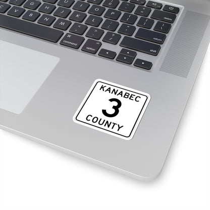 Kanabec County 3 MN (Minnesota) (Road Sign) STICKER Vinyl Kiss-Cut Decal