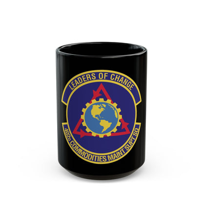 402d Commodities Maintenance Support Squadron (U.S. Air Force) Black Coffee Mug-15oz-The Sticker Space