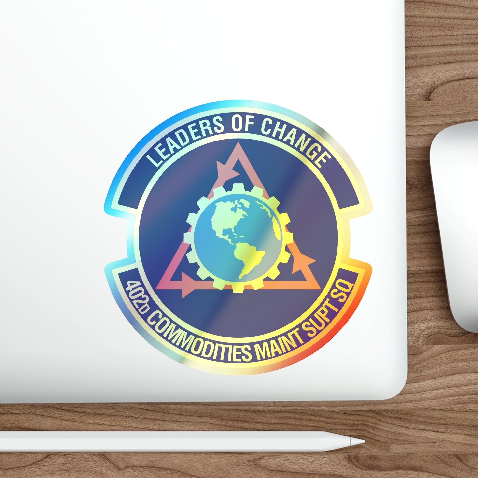 402d Commodities Maintenance Support Squadron (U.S. Air Force) Holographic STICKER Die-Cut Vinyl Decal-The Sticker Space