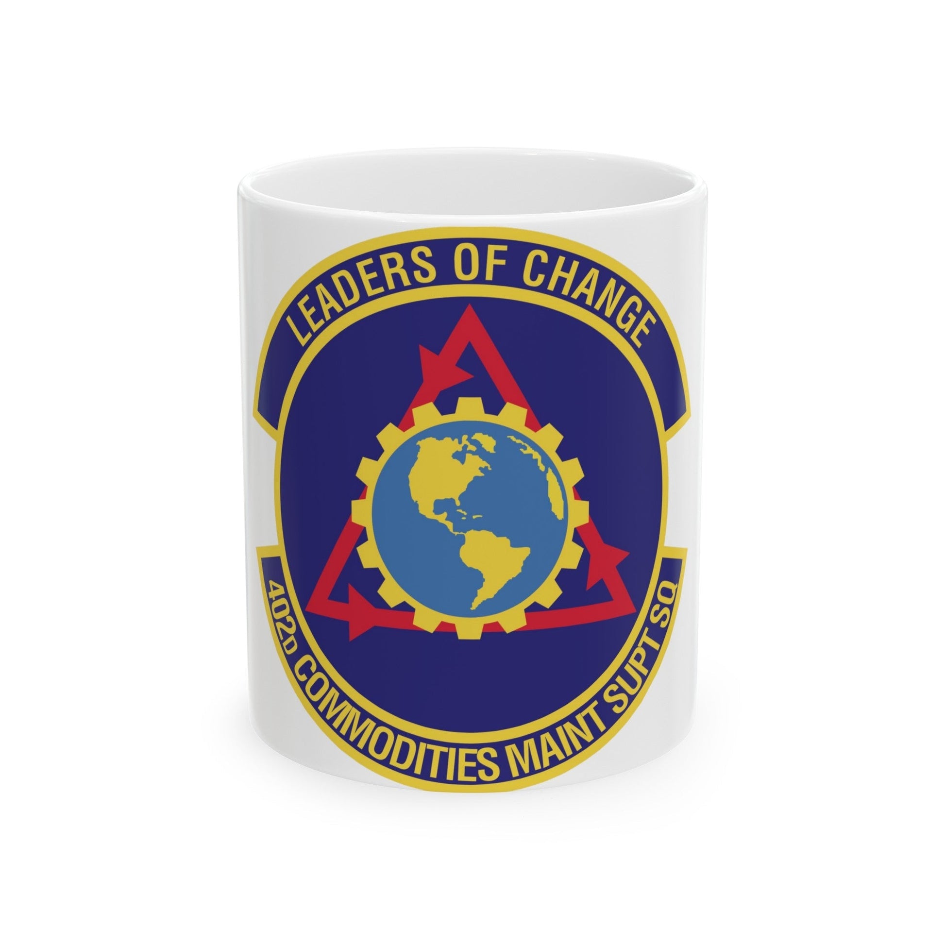 402d Commodities Maintenance Support Squadron (U.S. Air Force) White Coffee Mug-11oz-The Sticker Space