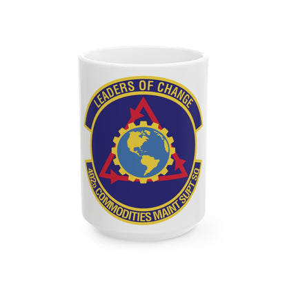 402d Commodities Maintenance Support Squadron (U.S. Air Force) White Coffee Mug-15oz-The Sticker Space