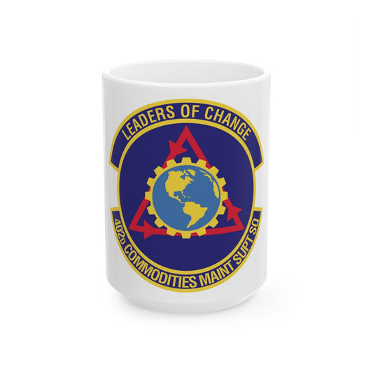 402d Commodities Maintenance Support Squadron (U.S. Air Force) White Coffee Mug-15oz-The Sticker Space