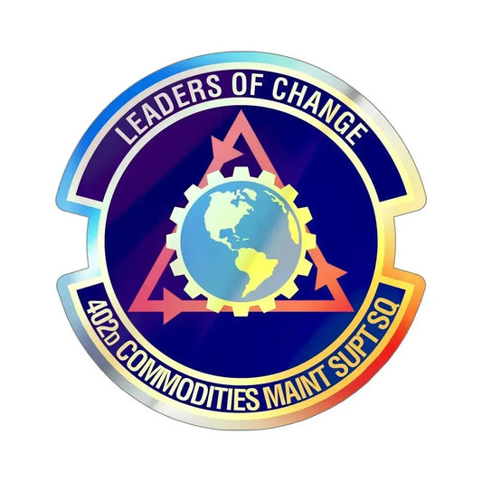 402d Commodities Maintenance Support Squadron (U.S. Air Force) Holographic STICKER Die-Cut Vinyl Decal 6 Inch Holographic - The Sticker Space