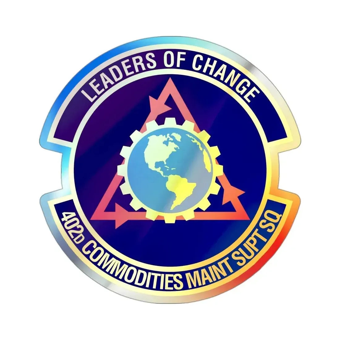 402d Commodities Maintenance Support Squadron (U.S. Air Force) Holographic STICKER Die-Cut Vinyl Decal - The Sticker Space
