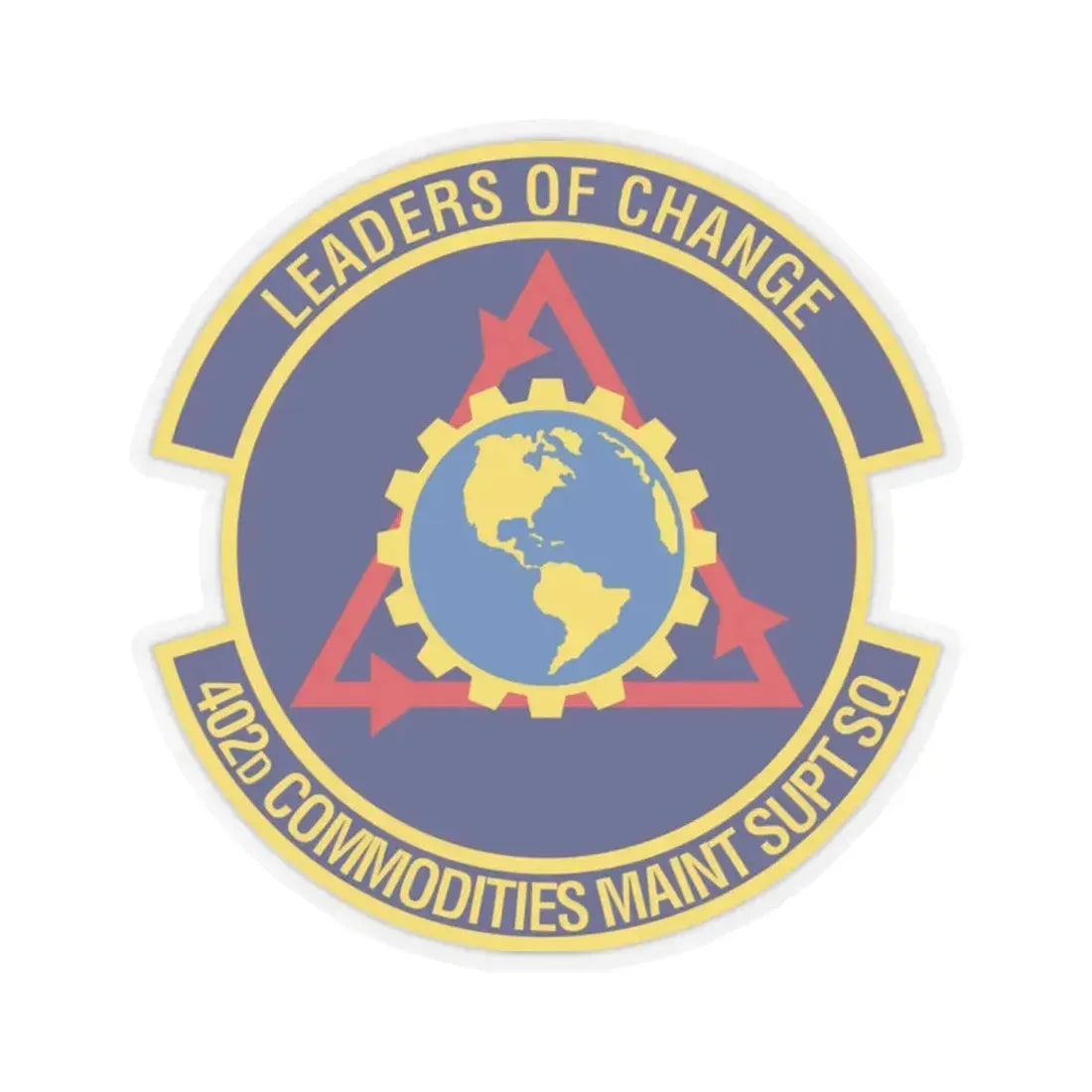 402d Commodities Maintenance Support Squadron (U.S. Air Force) STICKER Vinyl Kiss-Cut Decal 2 Inch Transparent - The Sticker Space