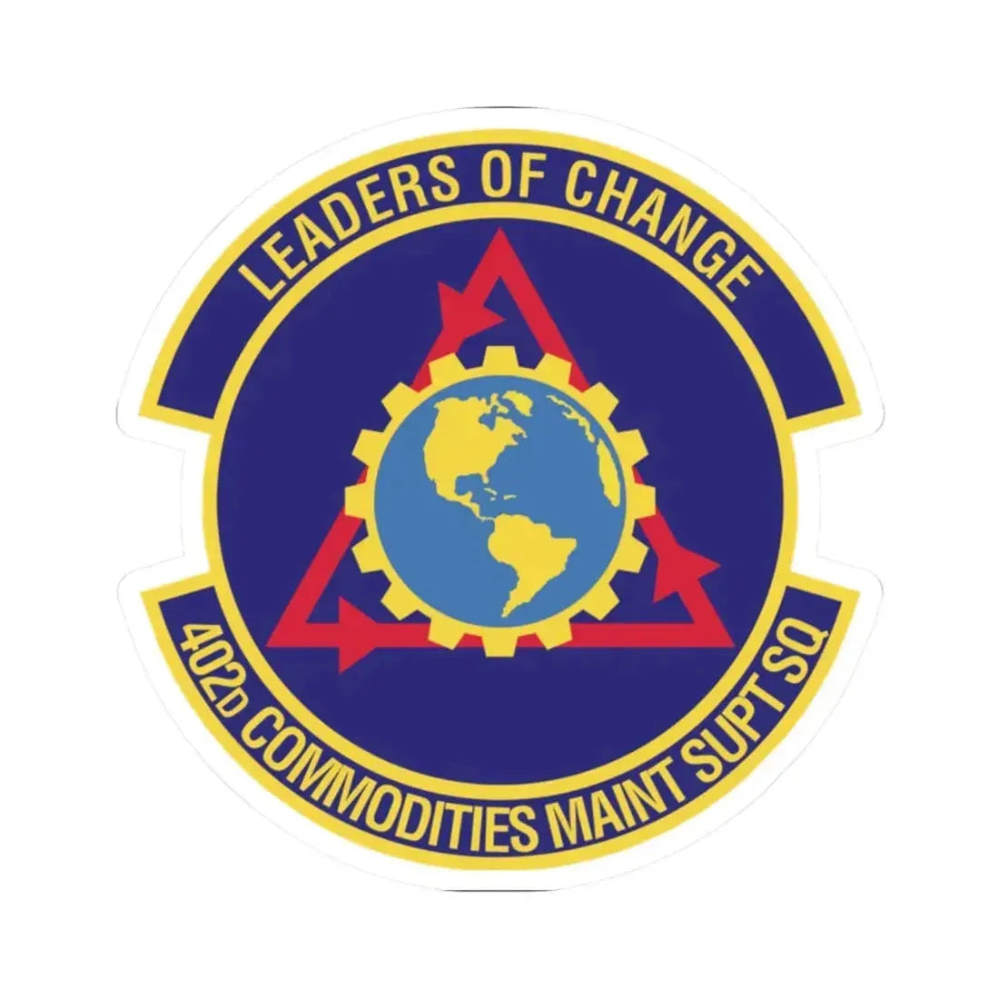 402d Commodities Maintenance Support Squadron (U.S. Air Force) STICKER Vinyl Kiss-Cut Decal 2 Inch White - The Sticker Space