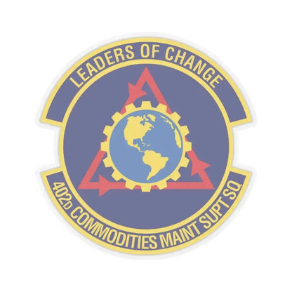 402d Commodities Maintenance Support Squadron (U.S. Air Force) STICKER Vinyl Kiss-Cut Decal 3 Inch Transparent - The Sticker Space