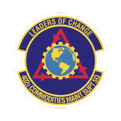 402d Commodities Maintenance Support Squadron (U.S. Air Force) STICKER Vinyl Kiss-Cut Decal 3 Inch White - The Sticker Space