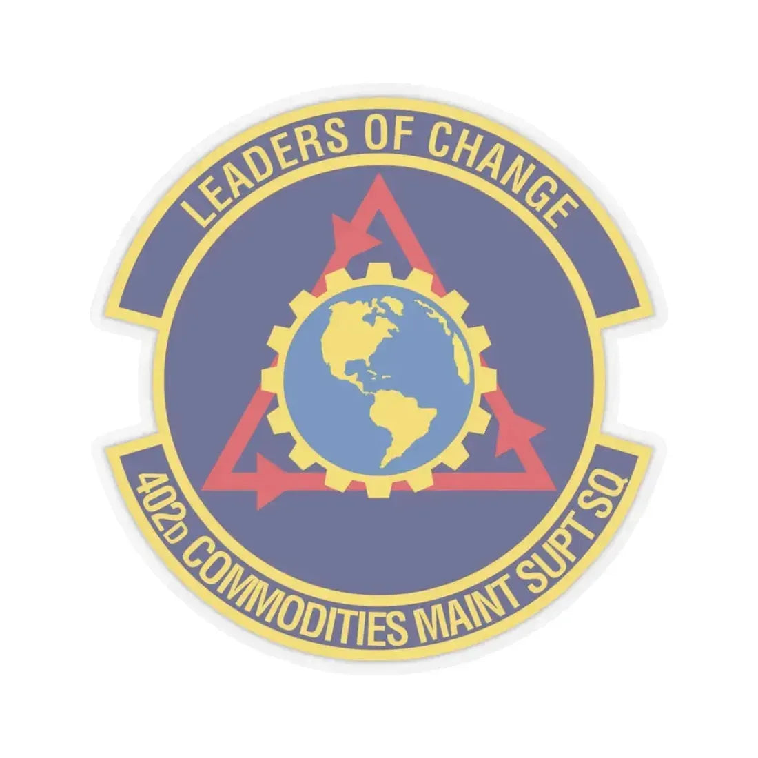 402d Commodities Maintenance Support Squadron (U.S. Air Force) STICKER Vinyl Kiss-Cut Decal 4 Inch Transparent - The Sticker Space