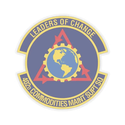 402d Commodities Maintenance Support Squadron (U.S. Air Force) STICKER Vinyl Kiss-Cut Decal 4 Inch Transparent - The Sticker Space