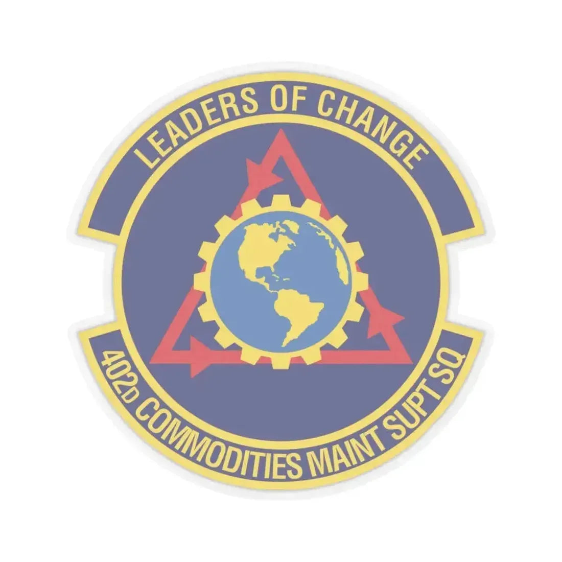 402d Commodities Maintenance Support Squadron (U.S. Air Force) STICKER Vinyl Kiss-Cut Decal 6 Inch Transparent - The Sticker Space