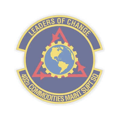 402d Commodities Maintenance Support Squadron (U.S. Air Force) STICKER Vinyl Kiss-Cut Decal 6 Inch Transparent - The Sticker Space