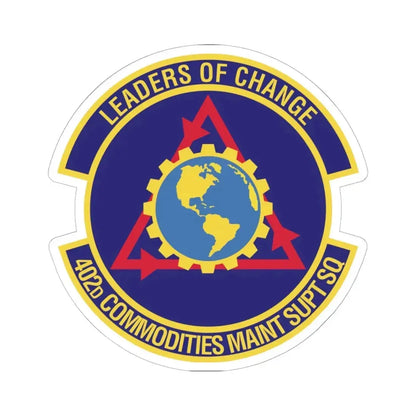 402d Commodities Maintenance Support Squadron (U.S. Air Force) STICKER Vinyl Kiss-Cut Decal 6 Inch White - The Sticker Space