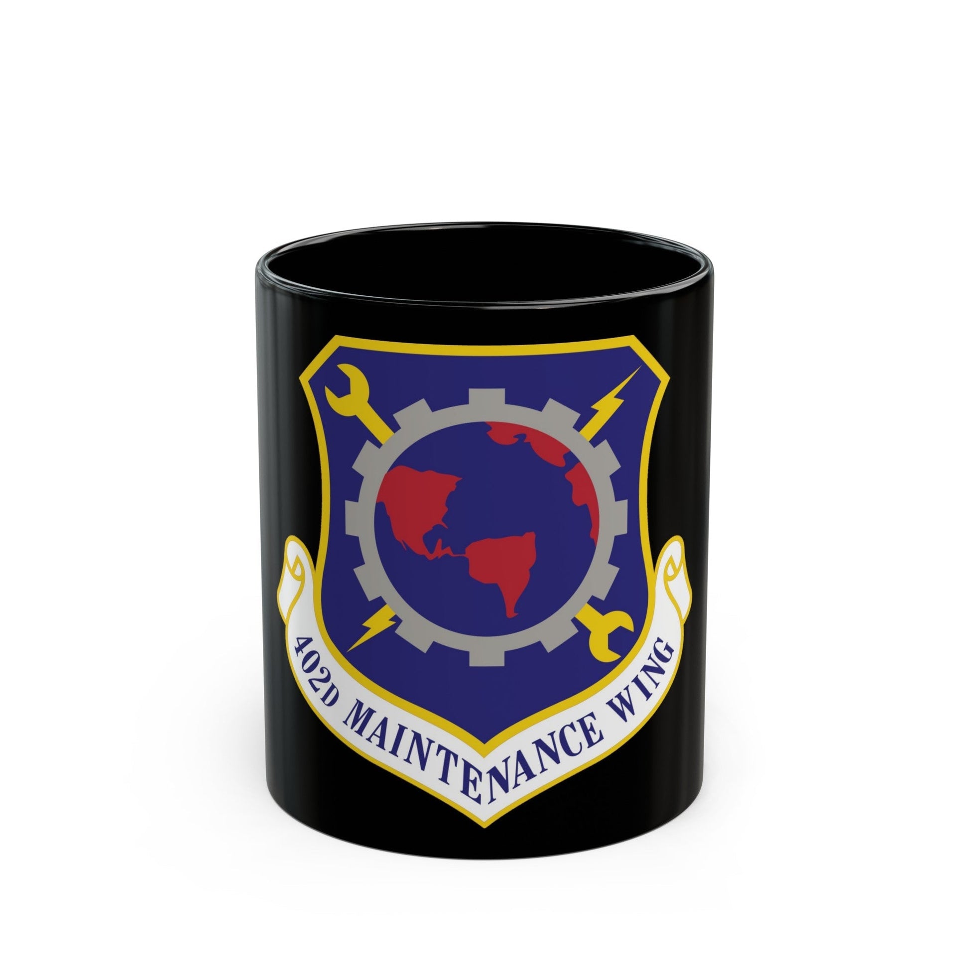 402d Maintenance Wing (U.S. Air Force) Black Coffee Mug-11oz-The Sticker Space