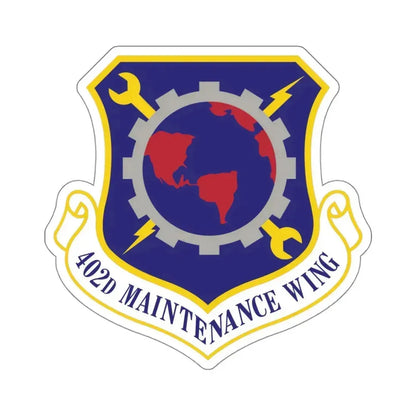 402d Maintenance Wing (U.S. Air Force) STICKER Vinyl Kiss-Cut Decal 4 Inch White - The Sticker Space