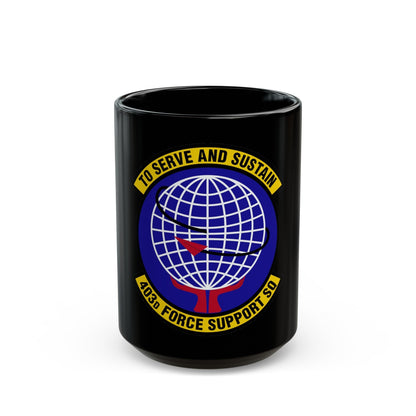 403 Force Support Squadron AFRC (U.S. Air Force) Black Coffee Mug-15oz-The Sticker Space