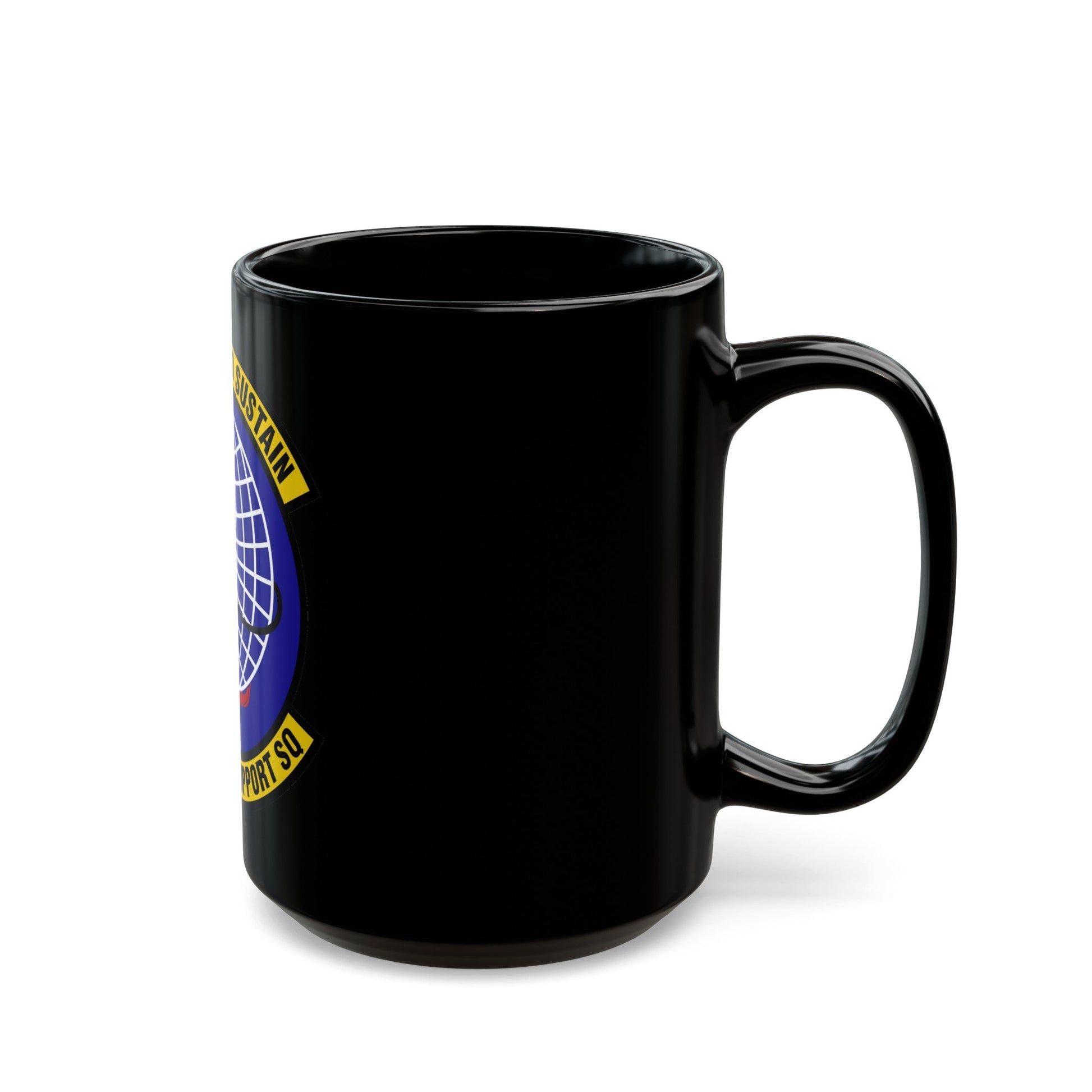 403 Force Support Squadron AFRC (U.S. Air Force) Black Coffee Mug-The Sticker Space