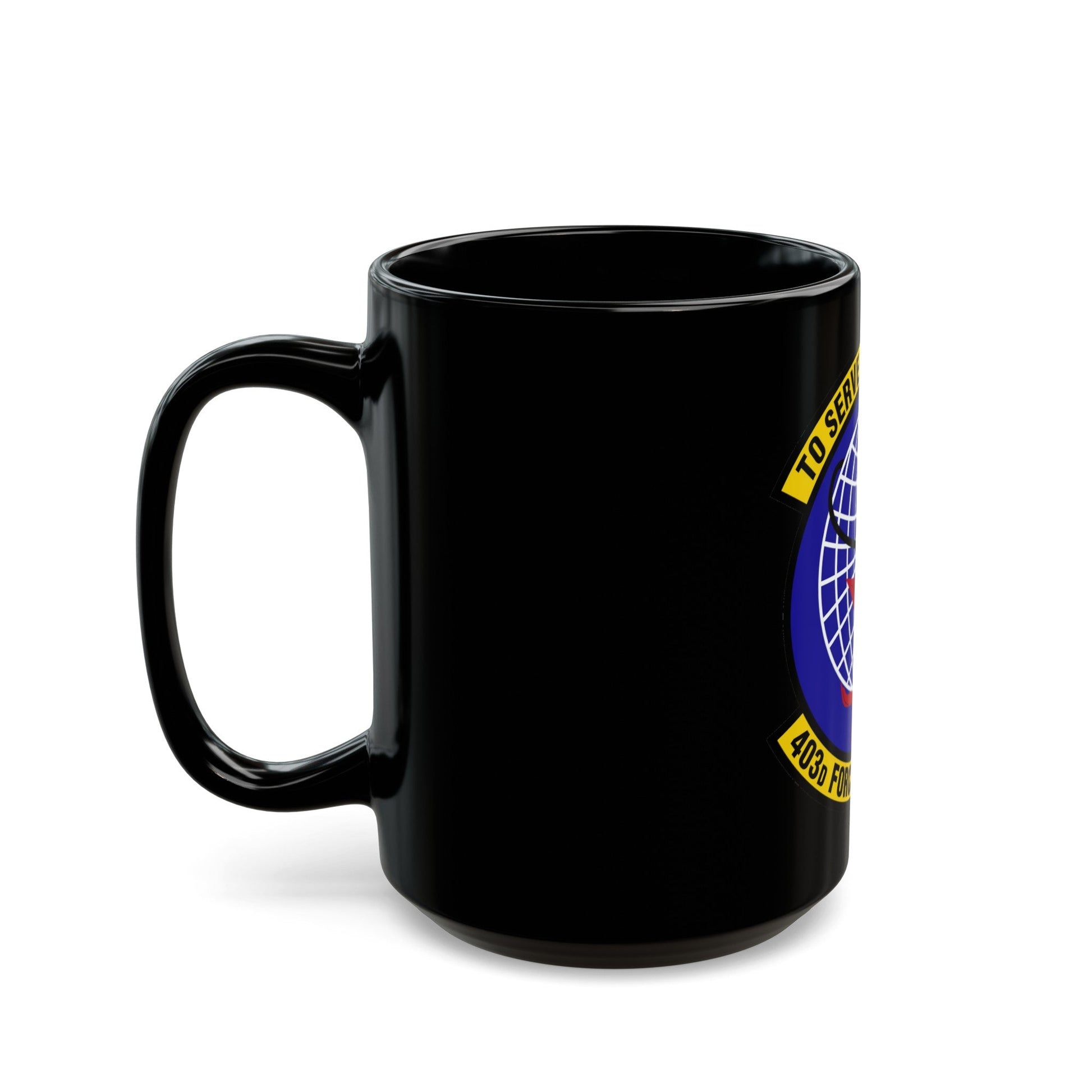 403 Force Support Squadron AFRC (U.S. Air Force) Black Coffee Mug-The Sticker Space