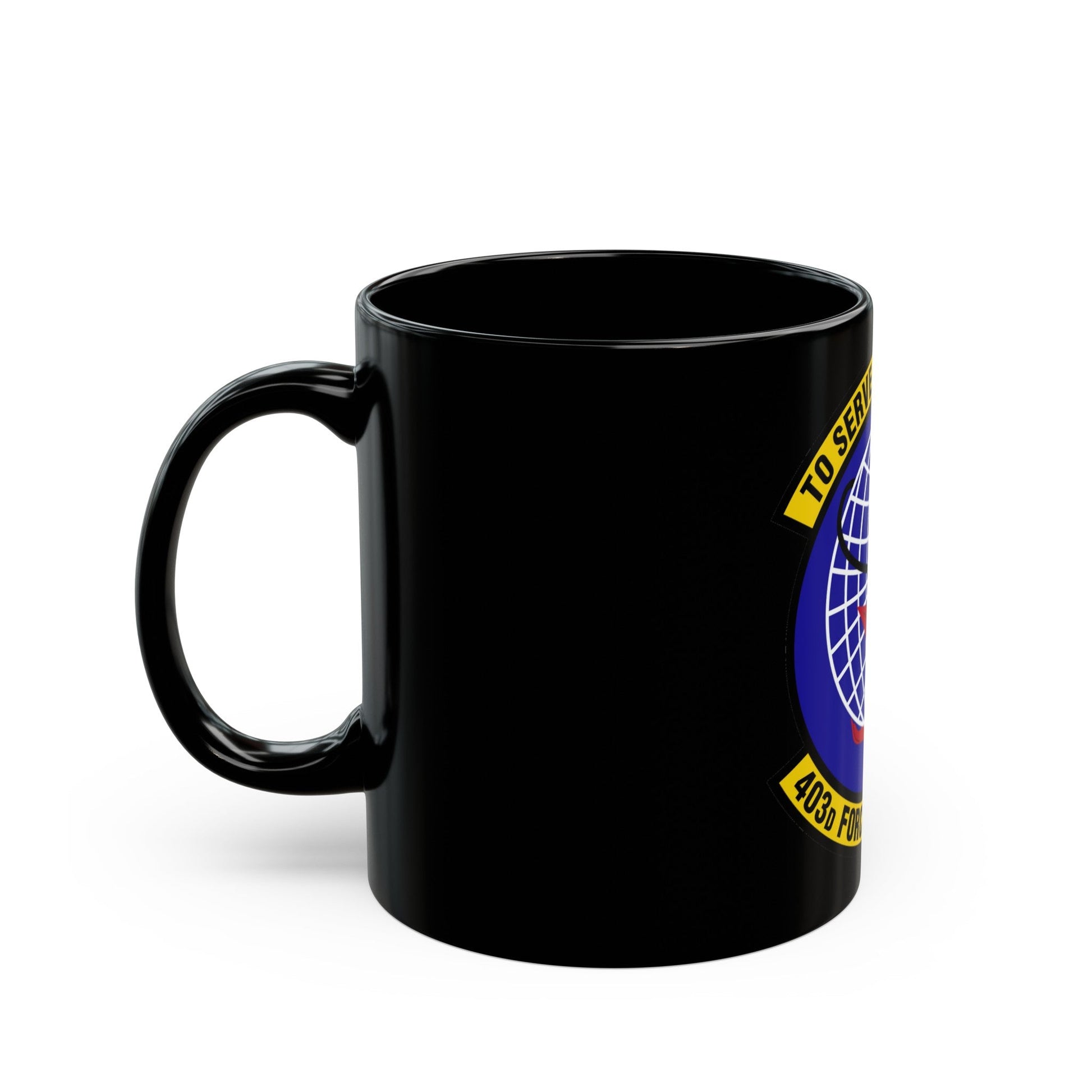 403 Force Support Squadron AFRC (U.S. Air Force) Black Coffee Mug-The Sticker Space