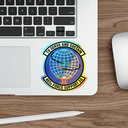 403 Force Support Squadron AFRC (U.S. Air Force) Holographic STICKER Die-Cut Vinyl Decal-The Sticker Space