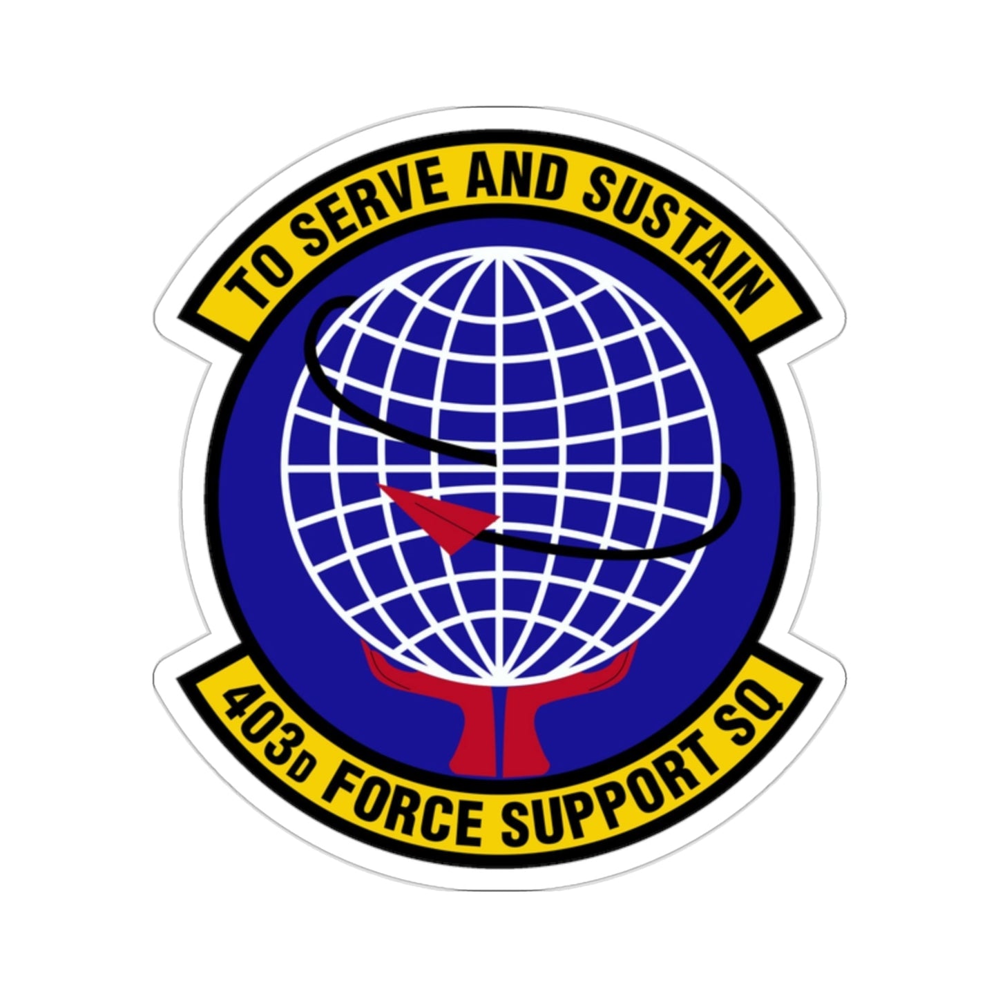 403 Force Support Squadron AFRC (U.S. Air Force) STICKER Vinyl Die-Cut Decal-2 Inch-The Sticker Space