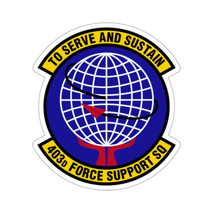 403 Force Support Squadron AFRC (U.S. Air Force) STICKER Vinyl Die-Cut Decal-5 Inch-The Sticker Space