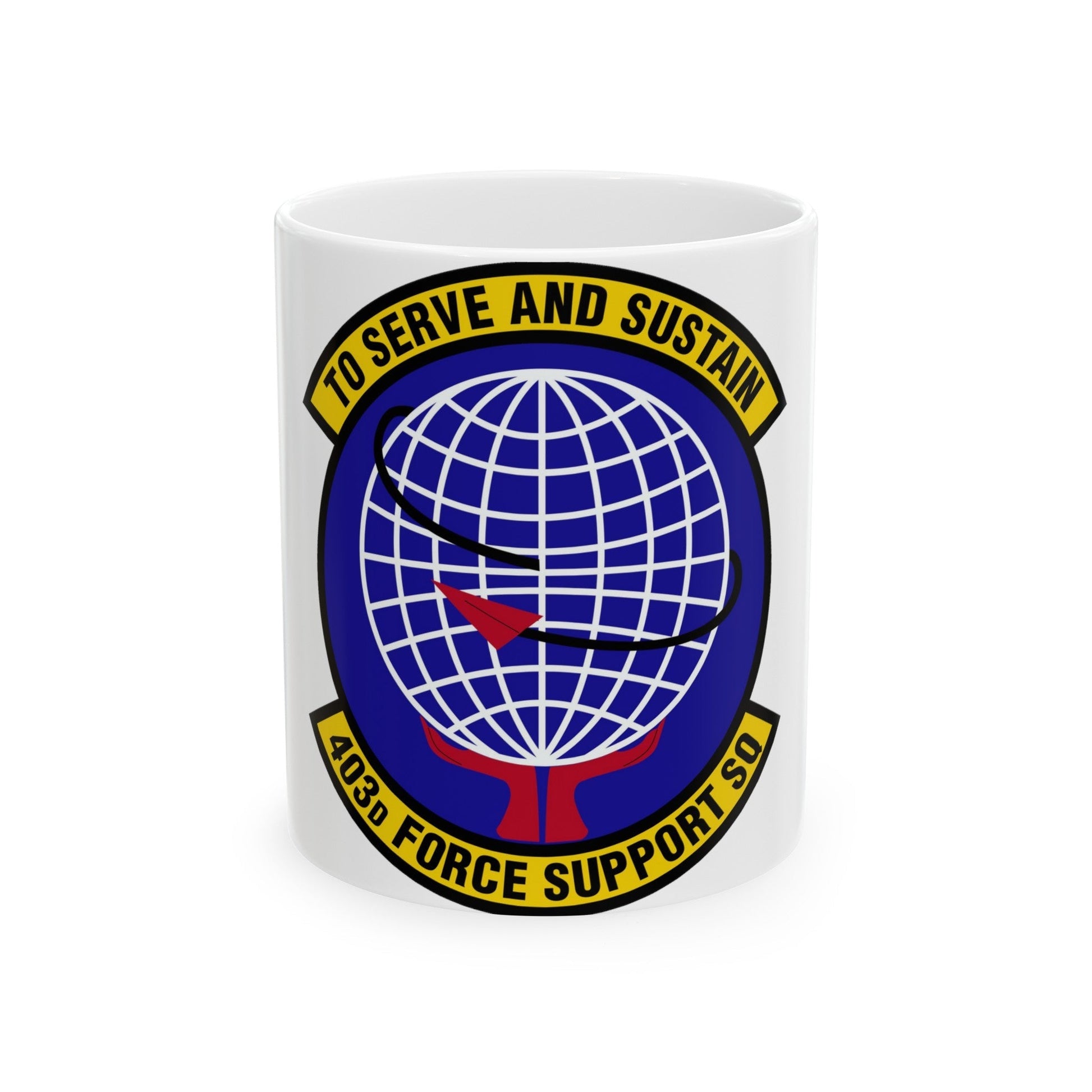 403 Force Support Squadron AFRC (U.S. Air Force) White Coffee Mug-11oz-The Sticker Space