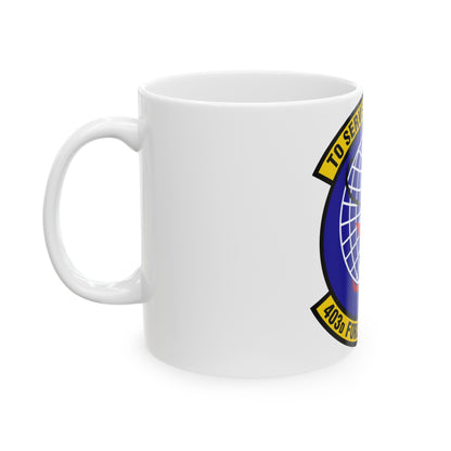 403 Force Support Squadron AFRC (U.S. Air Force) White Coffee Mug-The Sticker Space