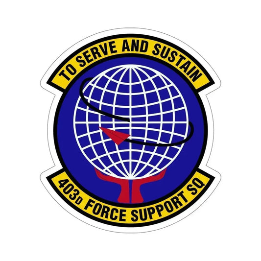 403 Force Support Squadron AFRC (U.S. Air Force) STICKER Vinyl Die-Cut Decal 6 Inch - The Sticker Space