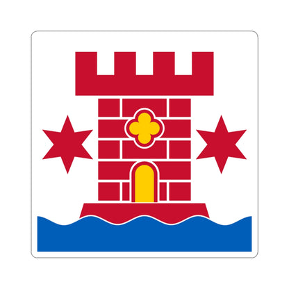 Flag of Kalmar (Sweden) STICKER Vinyl Kiss-Cut Decal