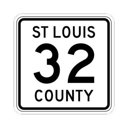 St Louis County Route 32 MN (Minnesota) (Road Sign) STICKER Vinyl Kiss-Cut Decal