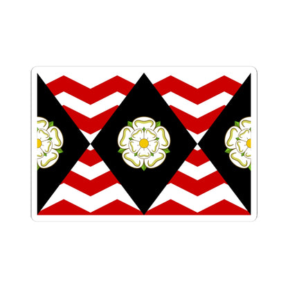 FlagOfSouthYorkshire (England) STICKER Vinyl Kiss-Cut Decal