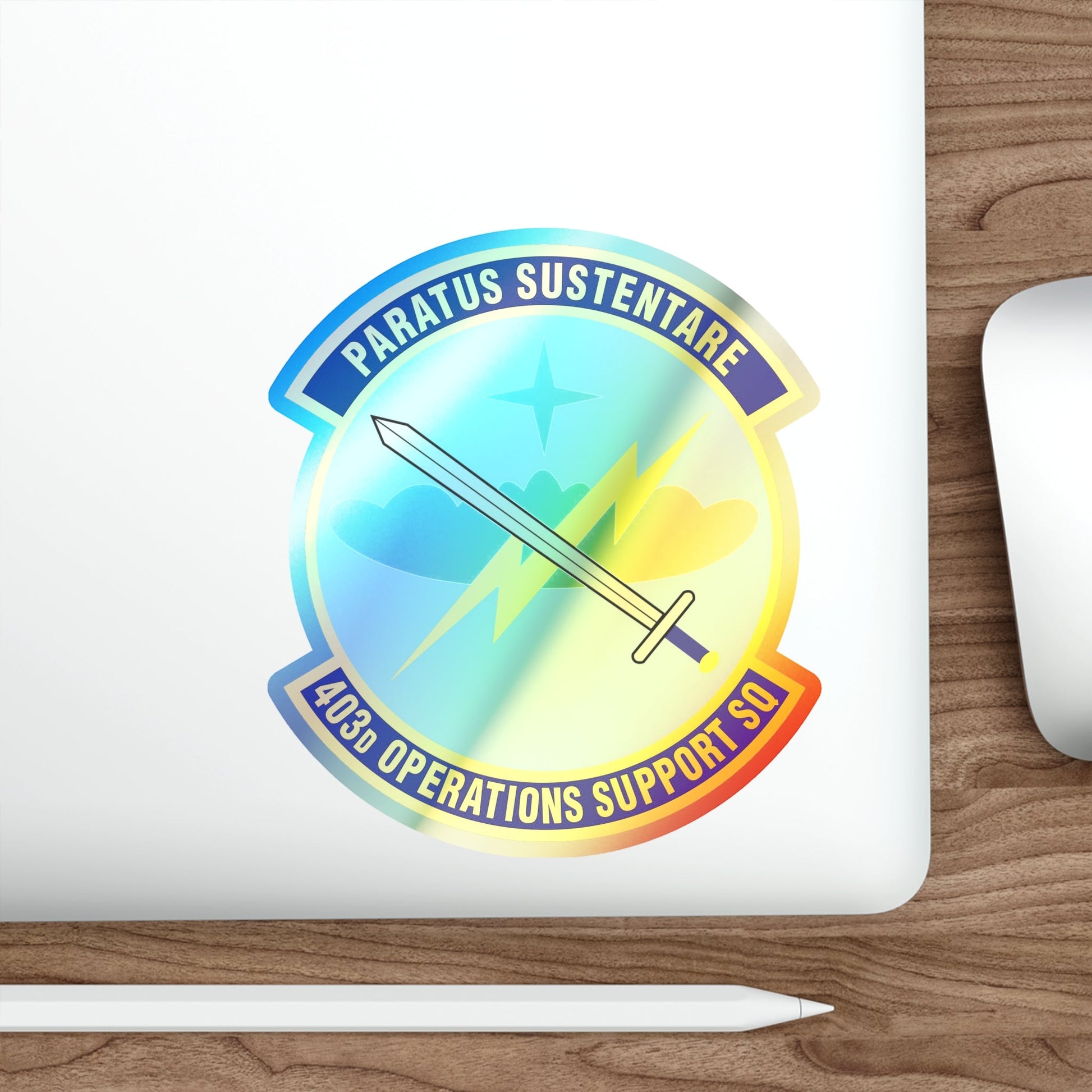 403d Operations Support Squadron (U.S. Air Force) Holographic STICKER Die-Cut Vinyl Decal-The Sticker Space