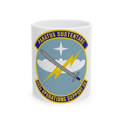 403d Operations Support Squadron (U.S. Air Force) White Coffee Mug-11oz-The Sticker Space