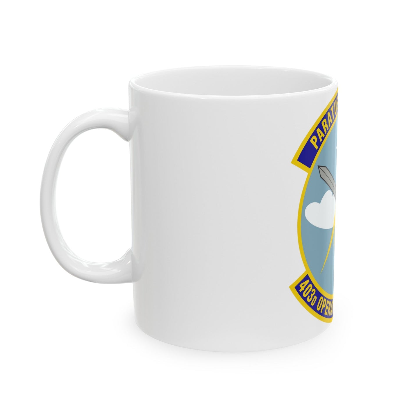 403d Operations Support Squadron (U.S. Air Force) White Coffee Mug-The Sticker Space